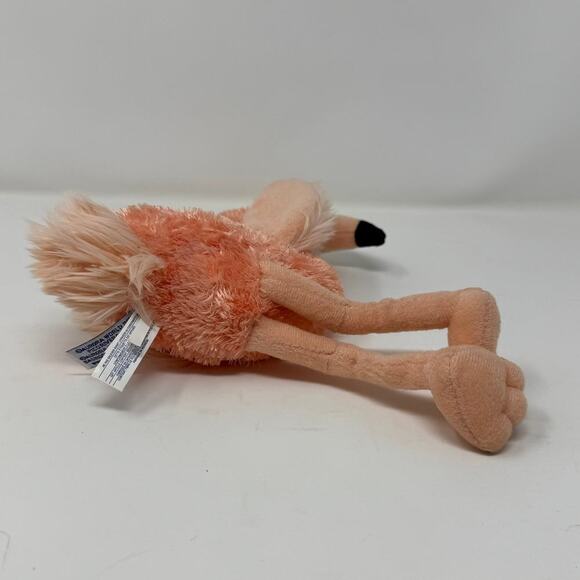 Aurora Pink Flamingo 10" Tall Plush Bird Bean Bag Stuffed Animal Toy Realistic - Picture 7 of 10
